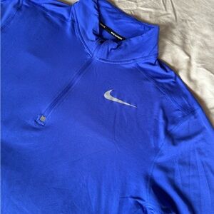 Men’s Nike Running Electric Blue Half-Zip Top XL Extra Large Super Soft